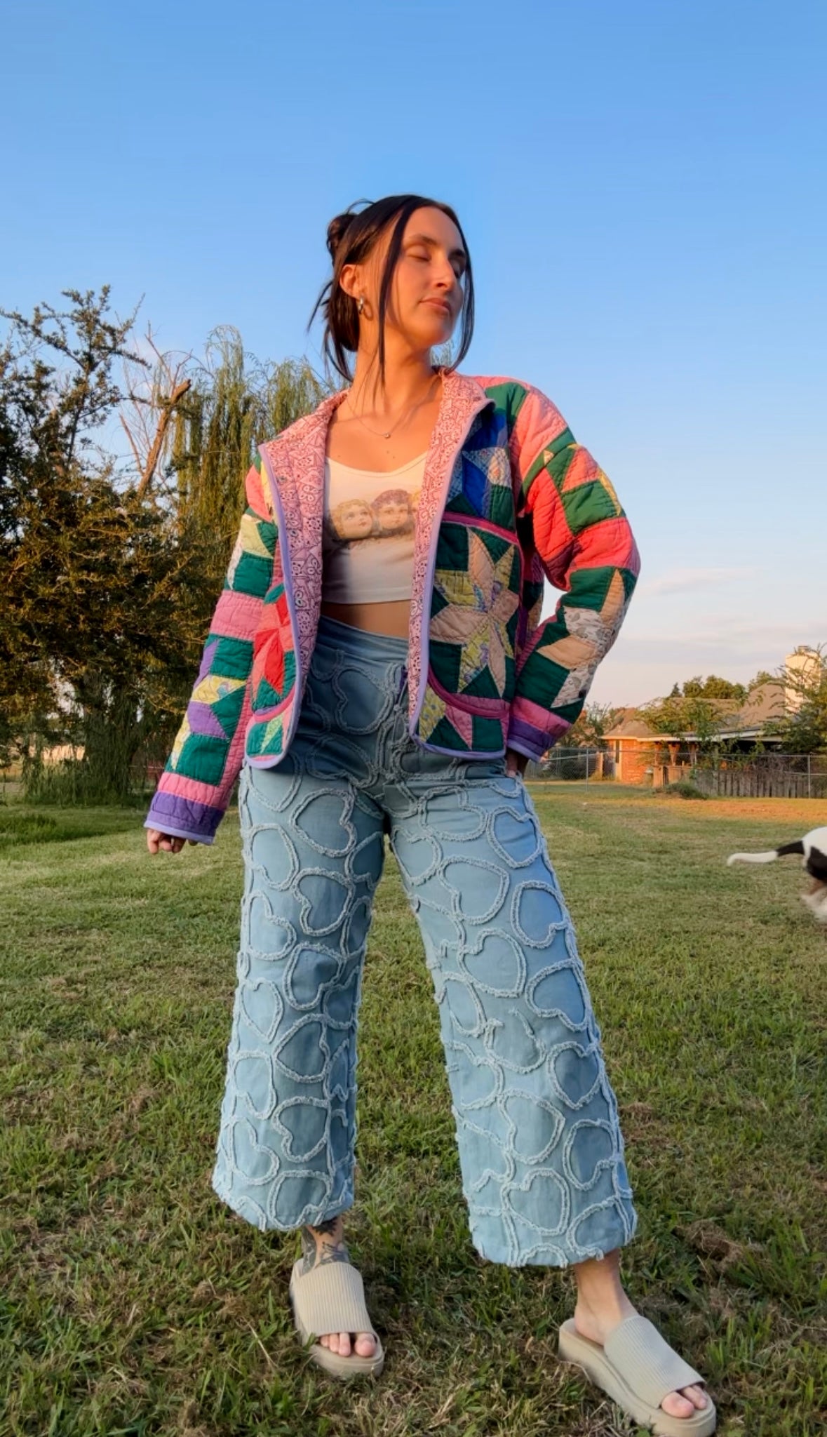 Easter Egg Quilt Jacket S/M