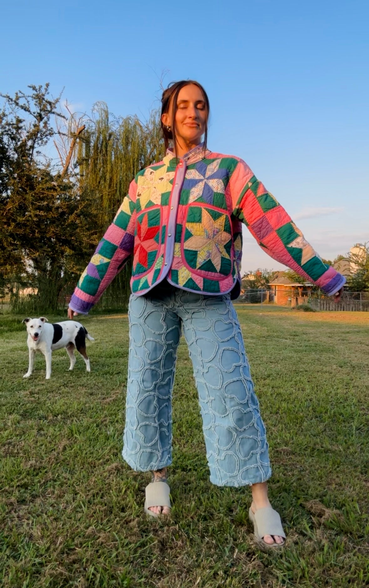 Easter Egg Quilt Jacket S/M