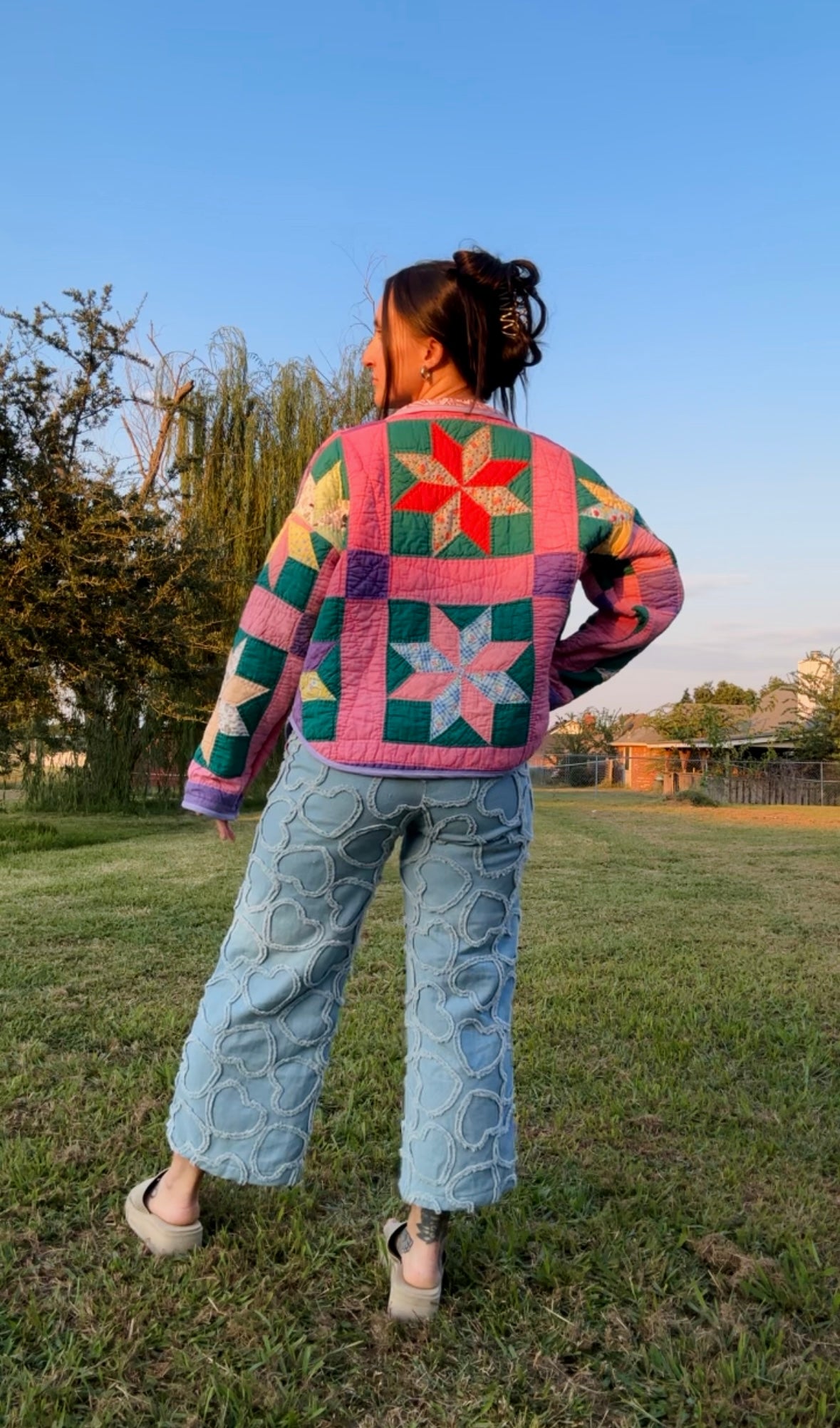 Easter Egg Quilt Jacket S/M
