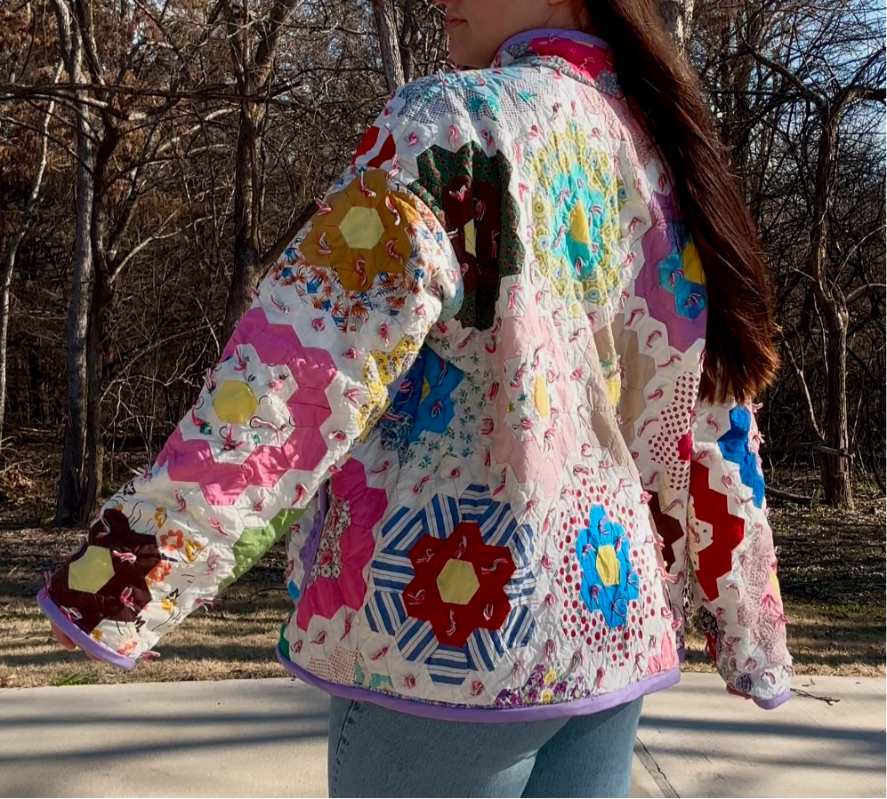 Grandma Coded Quilt Jacket XL