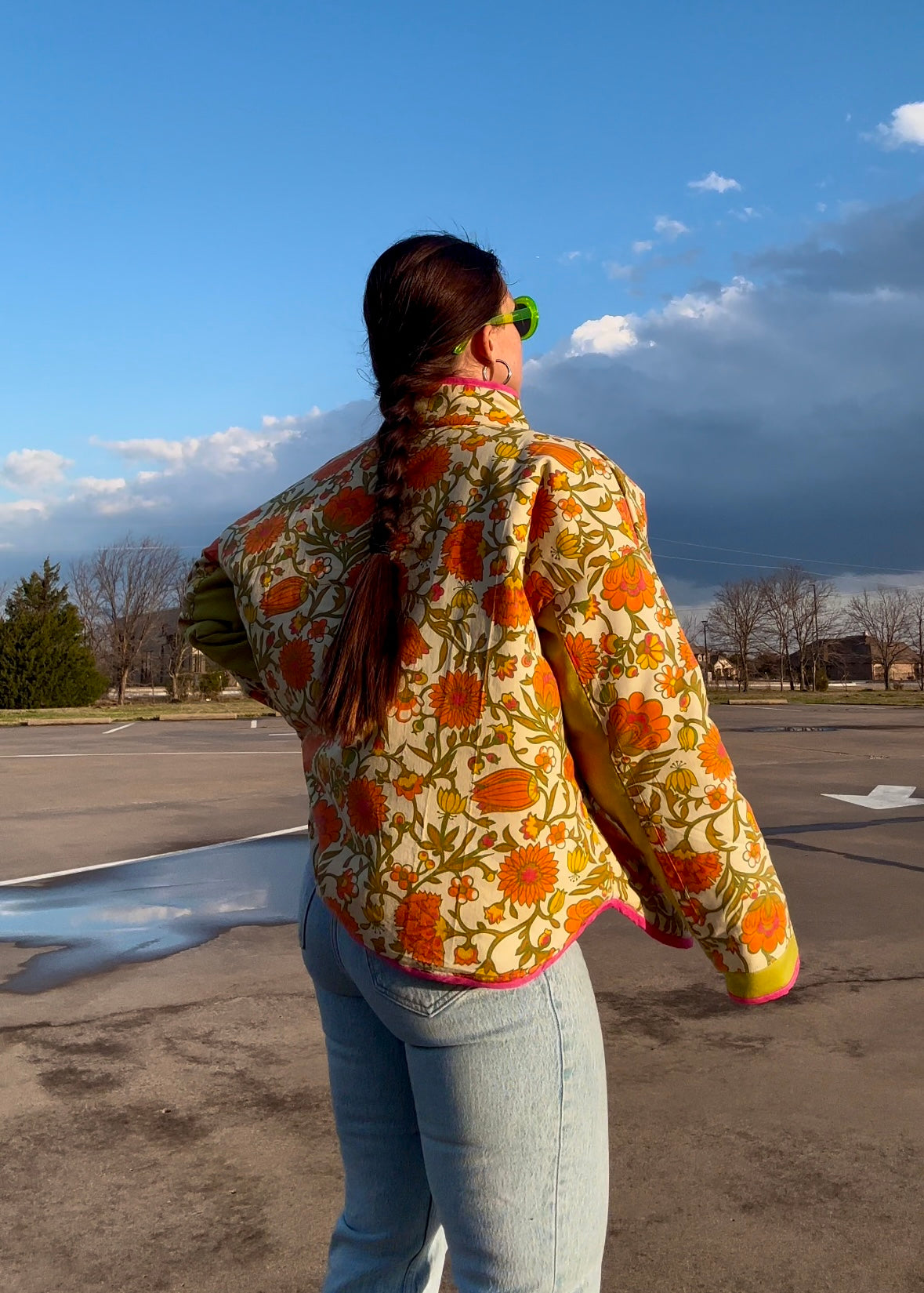 70’s Floral Jacket Large